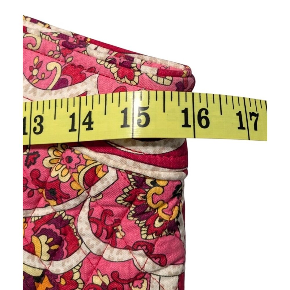 Vera Bradley Rosie Posies Sweetheart Shoulder Bag Red Pink - Picture 5 of 16